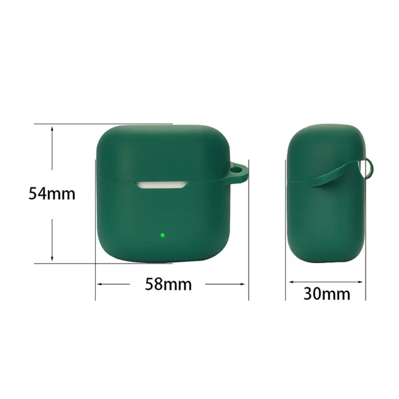 Anti-scratch Sleeve for YX06 TWS Earphone Charging Bin, Silicone Cover Case with Carrying Buckle - White