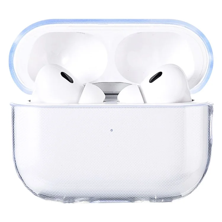 Para AirPods Pro (Gen 2) (USB-C) / Pro 2 Transparent Soft TPU Protective Case TWS Bluetooth Earphone Anti-drop Cover