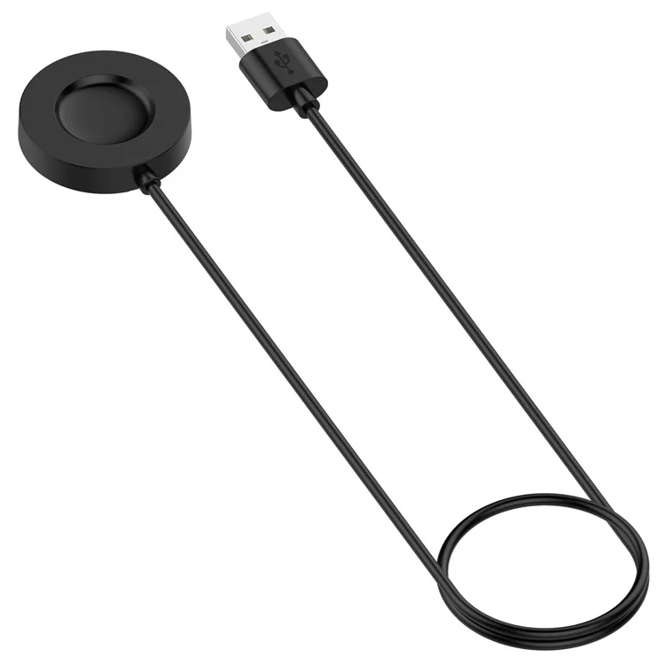 For Xiaomi Watch S1 Pro Wireless Charger 1m USB Cable Smart Watch Charging Dock Cradle - Black