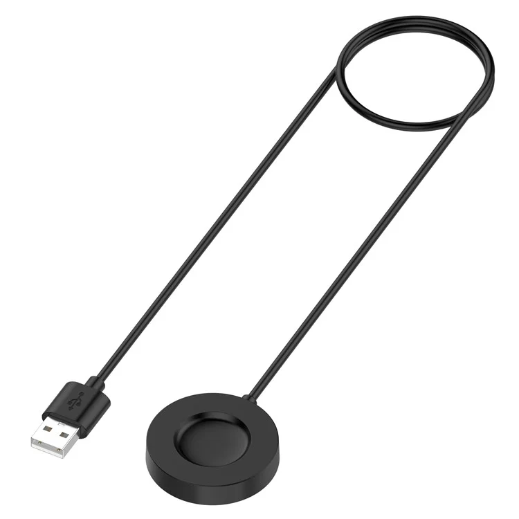 For Xiaomi Watch S1 Pro Wireless Charger 1m USB Cable Smart Watch Charging Dock Cradle - Black