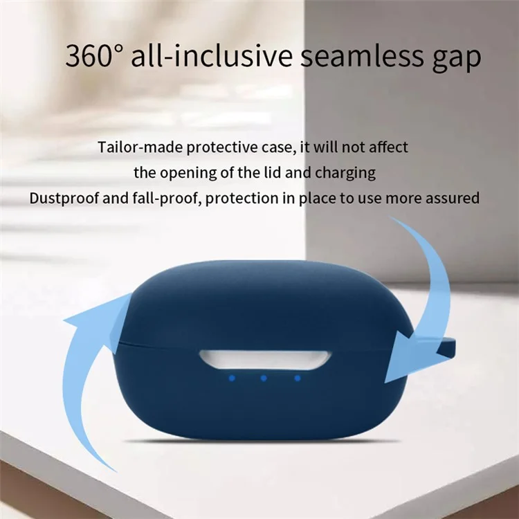 Para JBL T280TWS X2 Silicone Sleeve TWS Bluetooth Ear - Azul Escuro