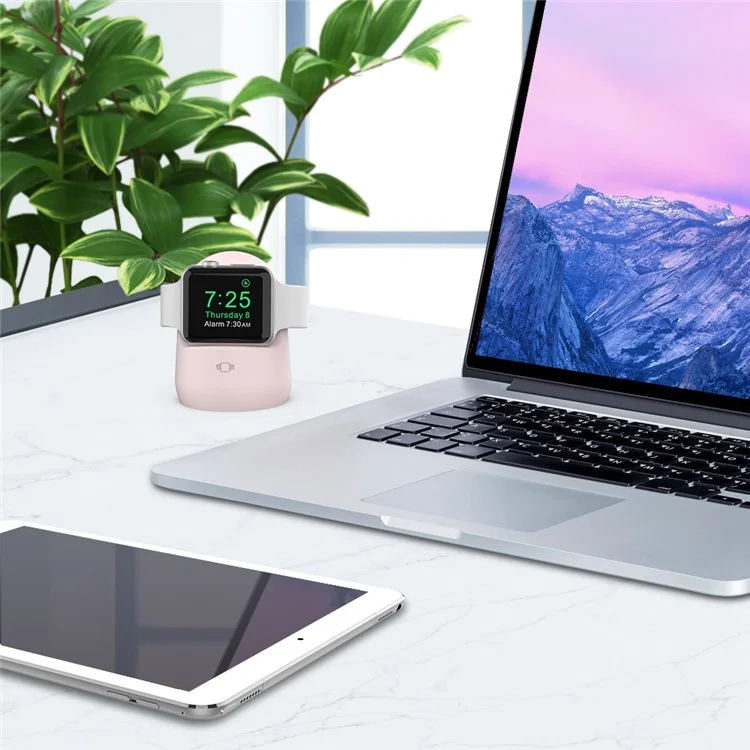 Astastele PT63 Para Apple Aplect Signone a Relista de Sistório Stand Anti-slip Despendequela Todrador de Carger - Rosa