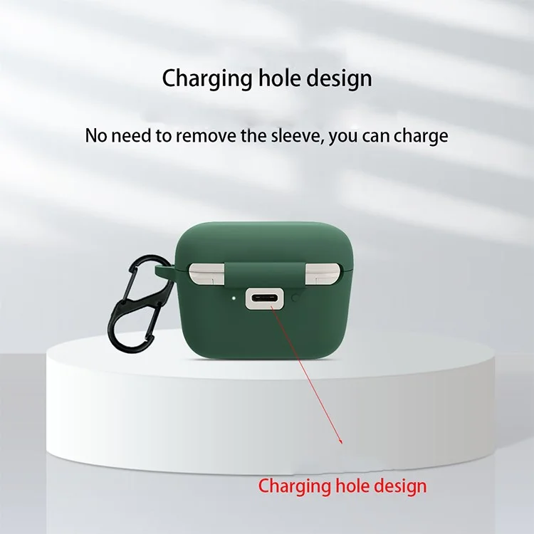 Anti-scratch Carrying Case for Sennheiser CX 500BT Earphone Charging Box Protective Cover with Buckle - White