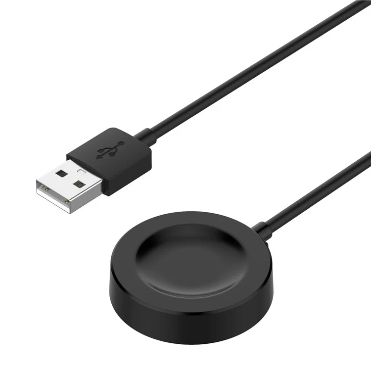 Für Huawei Watch GT Cyber 1m USB Smart Watch Ladekabel Magnetische Absorptions-Ladestation - Schwarz