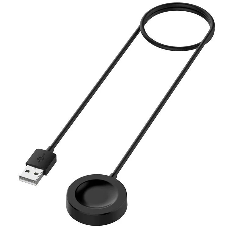 Für Huawei Watch GT Cyber 1m USB Smart Watch Ladekabel Magnetische Absorptions-Ladestation - Schwarz