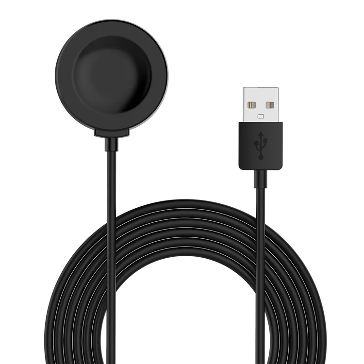 Für Huawei Watch GT Cyber 1m USB Smart Watch Ladekabel Magnetische Absorptions-Ladestation - Schwarz