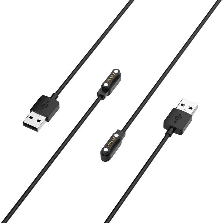 Für TicWatch GTH 2 CXB08 / Mobvoi GTH2 Smartwatch 1m USB-Ladekabel mit magnetischer Aufnahme