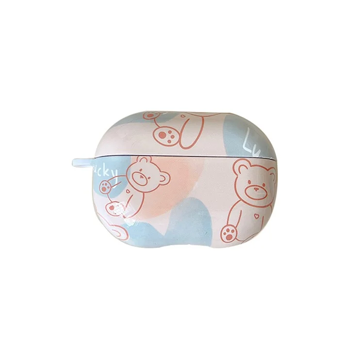 Anti-Fall Glossy Case for Xiaomi Redmi Buds 4 Pro Charging Case PC Cover Bluetooth Headset Protector TWS Earbuds Shockproof Case - Bear