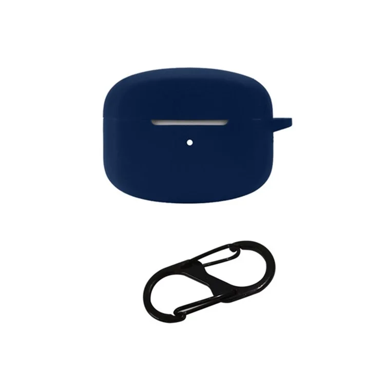 Силиконовый чехол для Edifier Lolli Pro 2 Bluetooth Wireless Earphone, противоударный, с защитным покрытием и кольцом для предотвращения потери - Темно-синий