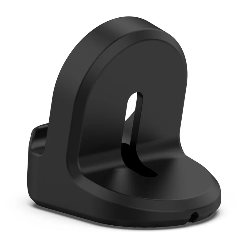 For Google Pixel Watch Silicone Charger Holder Stand Cable Slot Charging Support Charger Bracket Dock (No Charger) - Black