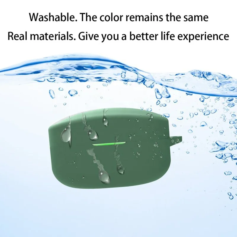 For Sony WF-1000XM4 Bluetooth-compatible Earphone Silicone Case Earbud Charging Box Anti-drop Cover with Carabiner - White