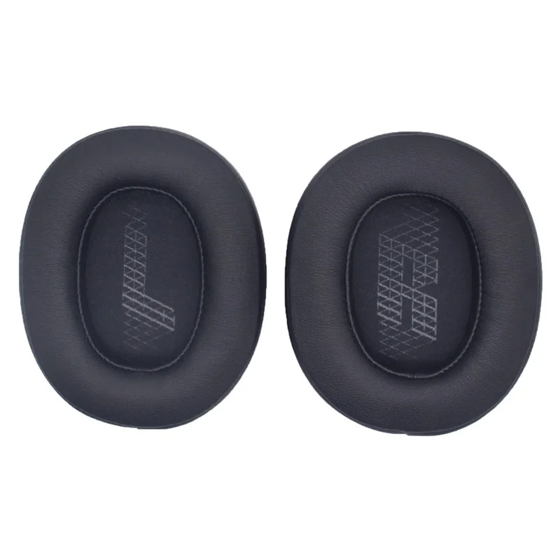 1 Pair Headphone Earpads Replacement for JBL Live 500BT, Soft Protein Leather Wireless Earphone Caps Cushions - Black