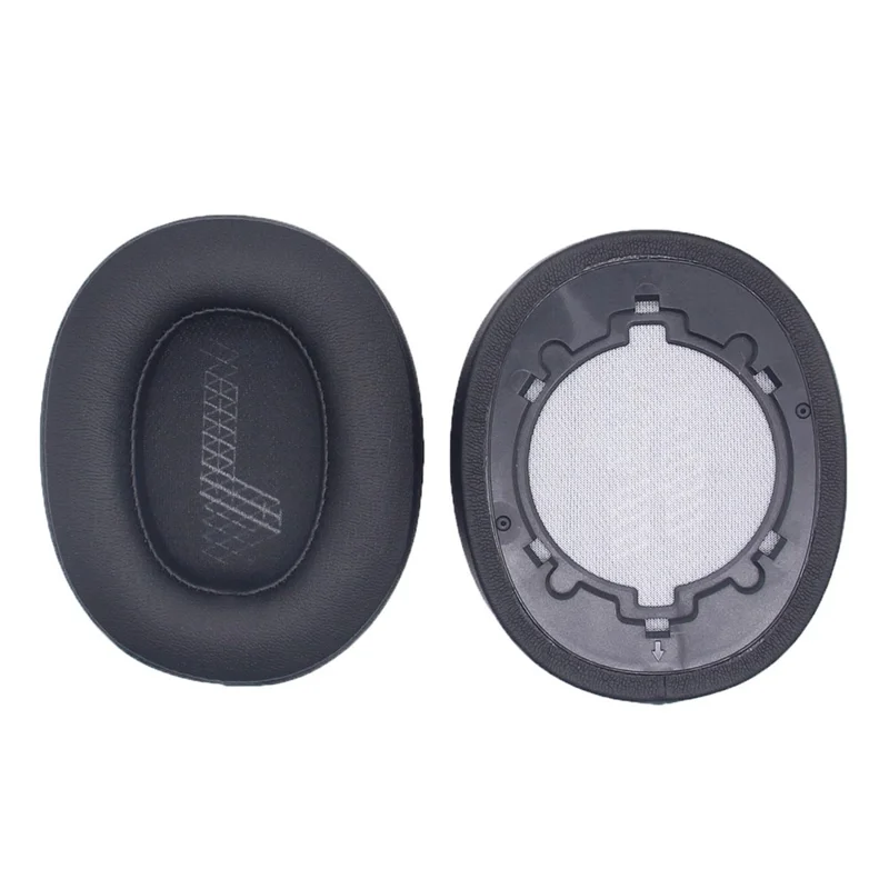 1 Pair Headphone Earpads Replacement for JBL Live 500BT, Soft Protein Leather Wireless Earphone Caps Cushions - Black