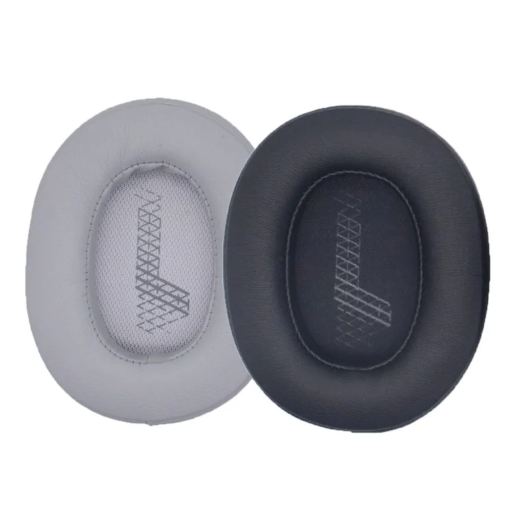1 Pair Headphone Earpads Replacement for JBL Live 500BT, Soft Protein Leather Wireless Earphone Caps Cushions - Grey