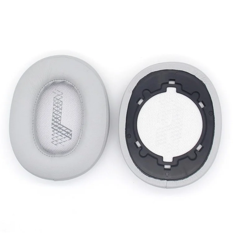 1 Pair Headphone Earpads Replacement for JBL Live 500BT, Soft Protein Leather Wireless Earphone Caps Cushions - Grey