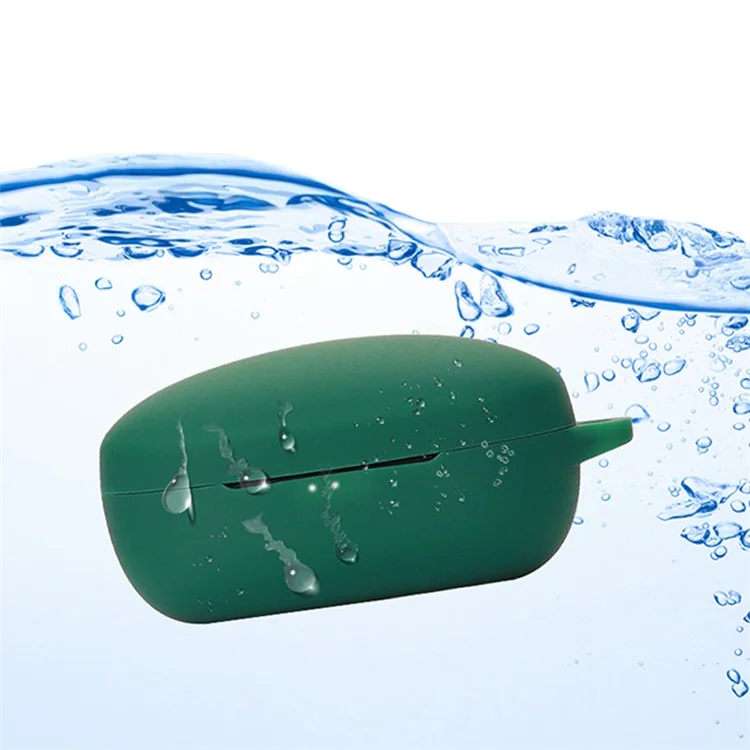 Per Soundcore Life Nota E Bluetooth Earphone Silicone Silicone Protezione Copertura Anti-scratch Con Fibbia Anti-lost - Blu Scuro
