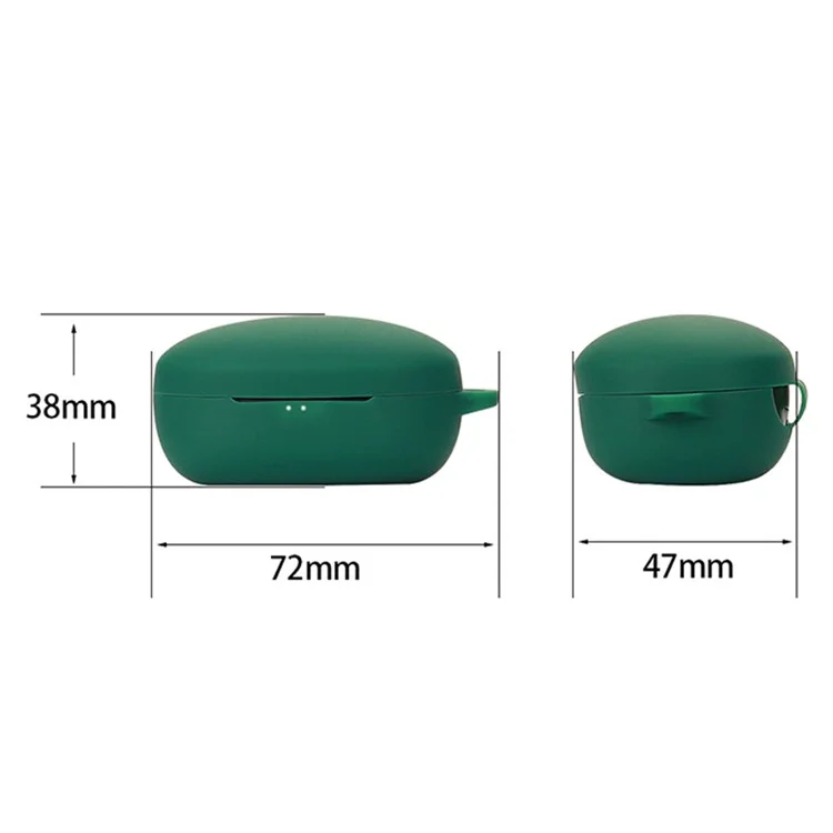 Per Soundcore Life Nota E Bluetooth Earphone Silicone Silicone Protezione Copertura Anti-scratch Con Fibbia Anti-lost - Blu Scuro