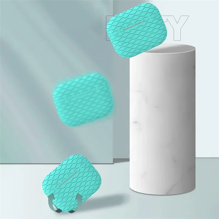 Per Apple AirPods Pro 2 Wavy Edge Ocean in Stile Auricolare in Silicone Case Auricolare Bluetooth Copertura Anti-drop Con Cordino - Bianca
