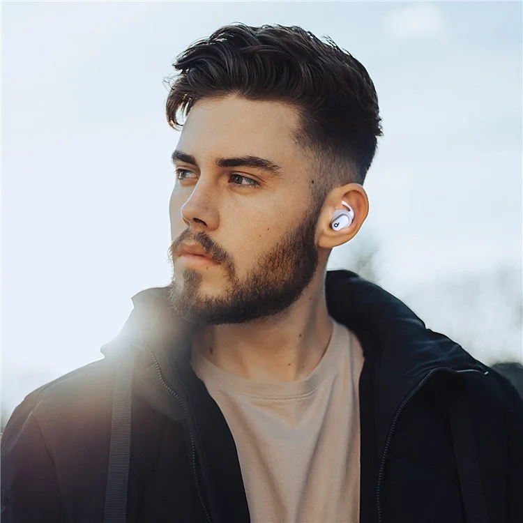 AHASTYLE PT172 3 Paar Ohrhalterung Anti-Verlust-Bluetooth-Kopfhörer-Zubehör kompatibel mit Beats Studio Buds - Weiß