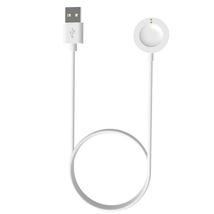 1m For Fossil Gen 6 / Gen 5 FTW4024 / FTW4025 / FTW4026 Smartwatch USB Charger Magnetic Absorption Charging Dock Cable - White