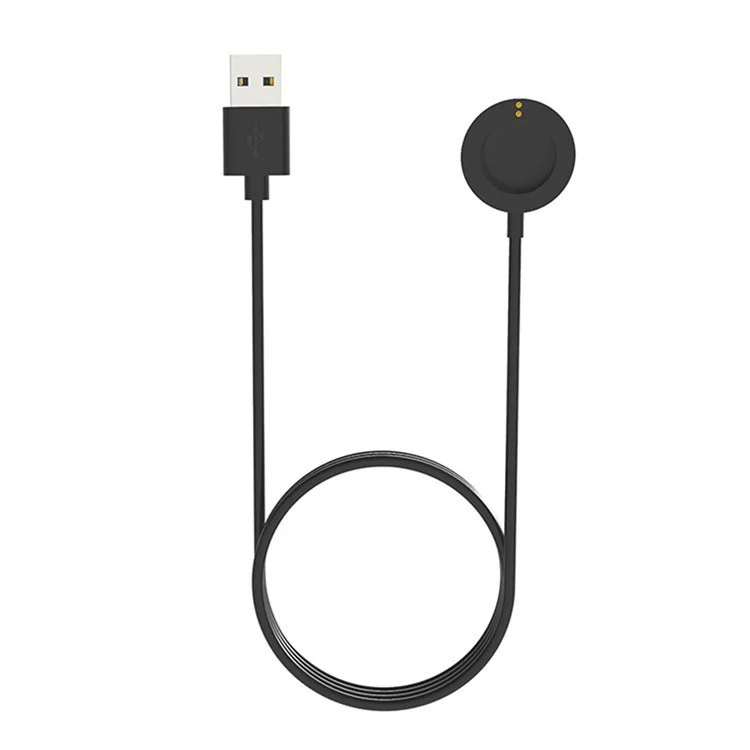 1m Para Michael Kors MKT5090 / MKT5046 / MKT5063 / MKT5077 / MKT5087 Carga de Absorción Magnética Cable de Muelle Smart Watch Smart USB Charger - Negro