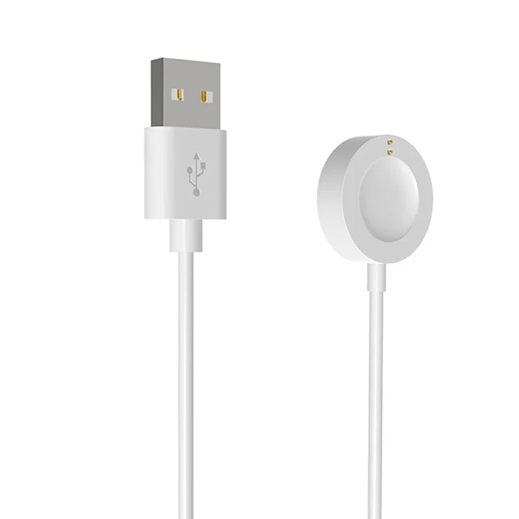 1m Para Michael Kors MKT5090 / MKT5046 / MKT5063 / MKT5077 / MKT5087 Carga de Absorción Magnética Cable de Muelle Smart Watch Smart USB Charger - Blanco