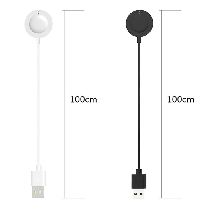 1m For Michael Kors MKT5090 / MKT5046 / MKT5063 / MKT5077 / MKT5087 Magnetic Absorption Charging Dock Cable Smart Watch USB Charger - White