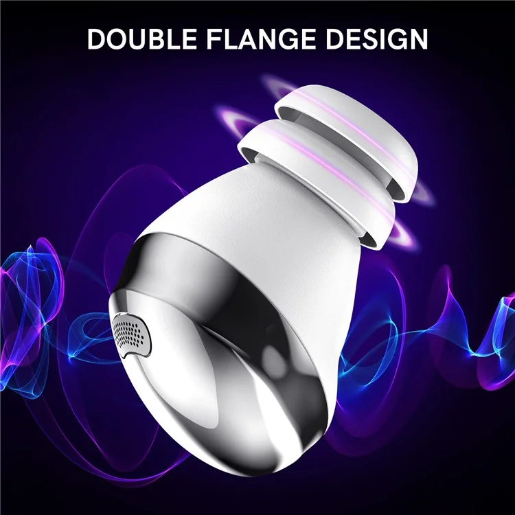 AHASTYLE PT168 Un par de tapas de auriculares de silicona para Samsung Galaxy Buds Pro, Reemplazo de puntas de auriculares suaves y cómodas, Tamaño: L - Blanco