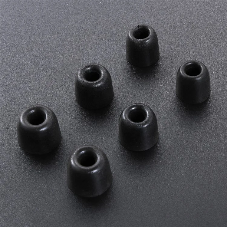 KZ 3 Pairs S / M / L Universal Earphone Tips Replacement Earbuds Memory Foam Earphone Eartips - Black