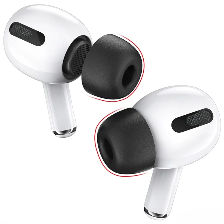 AHASTYLE WG28 3 Coppie M Tips Auricolari Per Apple AirPods Pro / AirPods Pro 2, Coperchio di Auricolari Bluetooth in Memoria di Memoria di Sostituzione