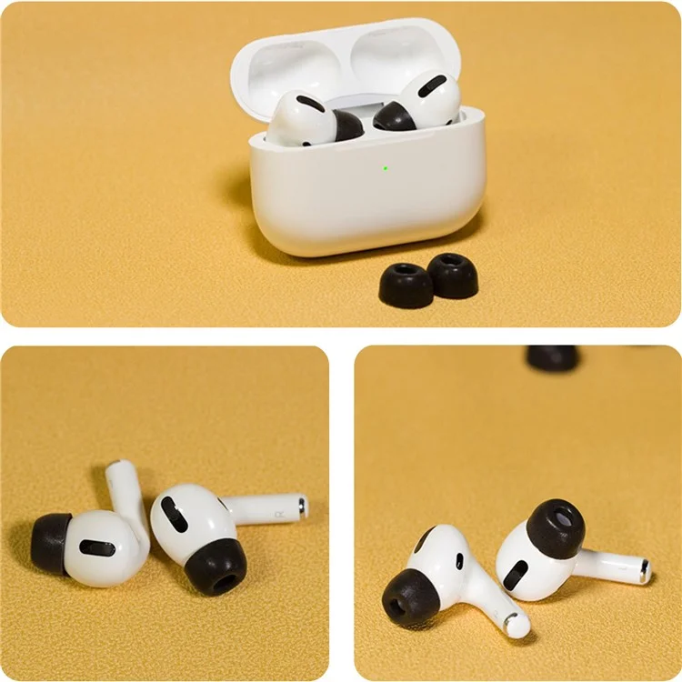 AHASTYLE WG28 3 Coppie M Tips Auricolari Per Apple AirPods Pro / AirPods Pro 2, Coperchio di Auricolari Bluetooth in Memoria di Memoria di Sostituzione