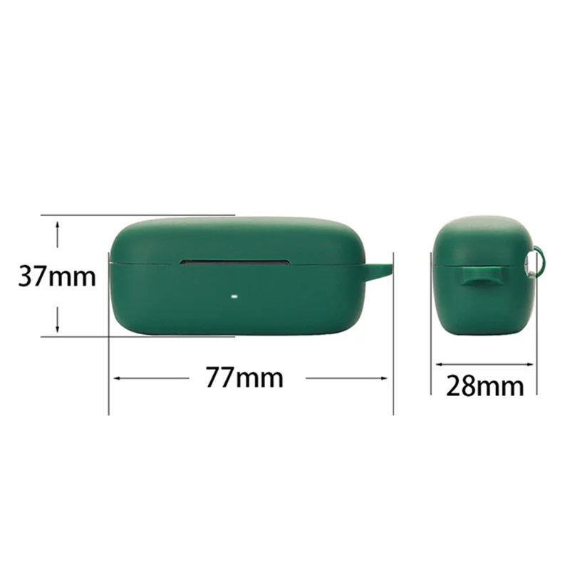 For EarFun Free Pro 2 Wireless Bluetooth-compatible Earphones Case with Anti-lost Buckle, Shockproof Silicone Cover - White