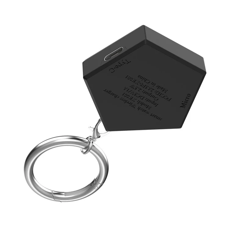 Caricatore wireless portatile per Google Pixel Watch Stazione di ricarica a stazione di ricarica pentagonale - Nero