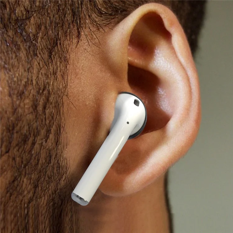 AHASTYLE PT76 для Apple AirPods с зарядным чехлом (2016) / (2019) Силиконовые крючки для ушей 3 пары Противоскользящие накладки на уши Ультратонкие насадки для ушей - черные