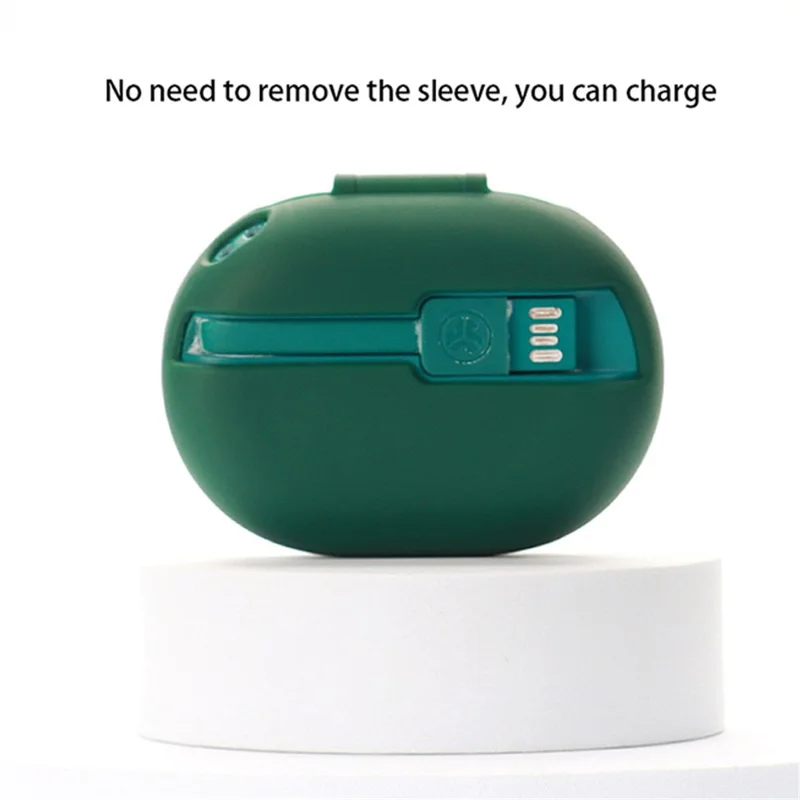 Custodia protettiva in silicone lavabile bianca per auricolare wireless JLab Go Air Sport con connessione Bluetooth e anti-polvere