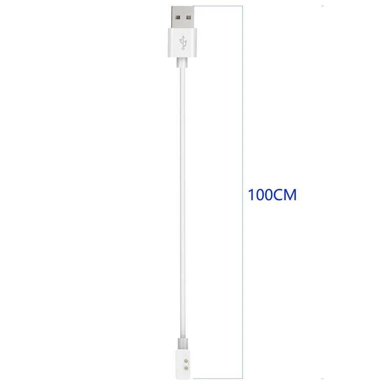 100cm Charger Compatible with Redmi Band 2 Magnetic Charging Cable Smart Watch Charging Cord - White