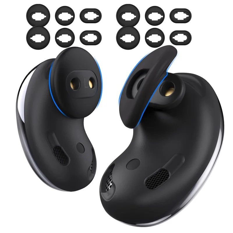 AHASTYLE PT132 For Samsung Galaxy Buds Live 6 Pairs S / M / L Replacement Earbuds Tips Anti-slip Silicone Bluetooth-compatible Earphone Eartips - Black