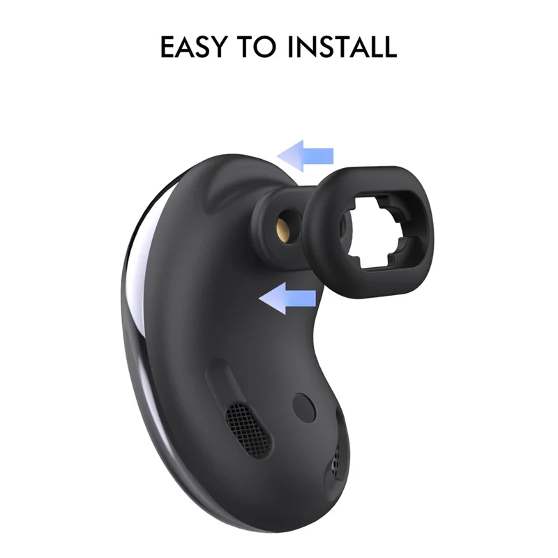 AHASTYLE PT132 For Samsung Galaxy Buds Live 6 Pairs S / M / L Replacement Earbuds Tips Anti-slip Silicone Bluetooth-compatible Earphone Eartips - Black