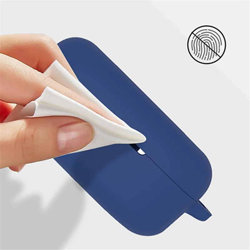 Silicone Case for Boat Airdopes 121 V2 Protective Cover Bluetooth-compatible Earbuds Case Cover with Anti-Loss Buckle - Red