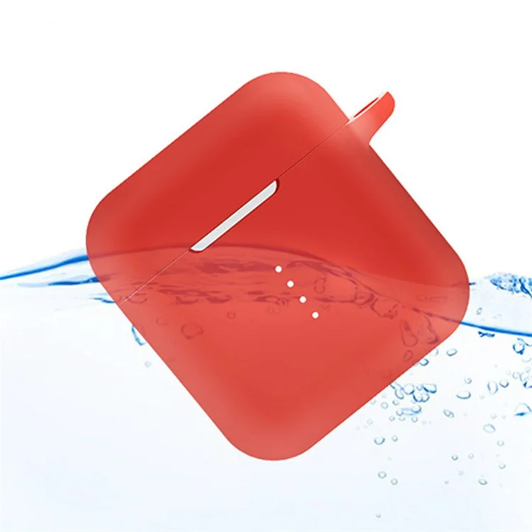 Silicone Skin for Boat Airdopes 141 Protective Cover Bluetooth-compatible Earbuds Case with Anti-Loss Buckle - Dark Blue