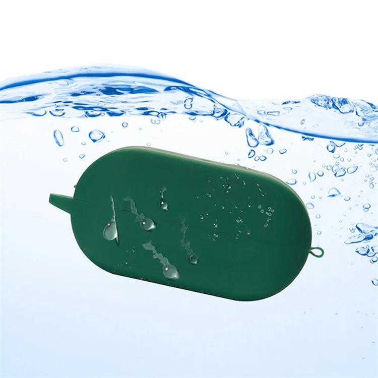 Für JLab Audio Go Air True Earphone Stoßfeste Abdeckung Kratzfester Schutzbezug Waschbare Hülle - Bräunlichgrün