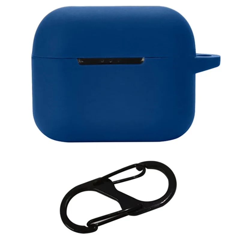 For GLIDiC TW-4000s Earphone Charging Bin Sleeve Cover Silicone Case with Buckle - Dark Blue