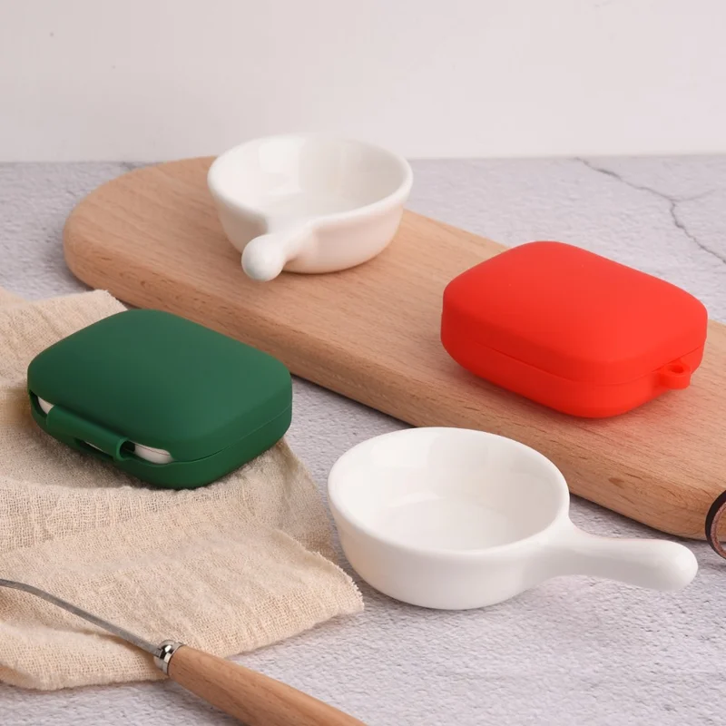 For OnePlus Buds Pro 2 TWS Earphone Anti-drop Silicone Protective Cover with Anti-lost Buckle - Blue