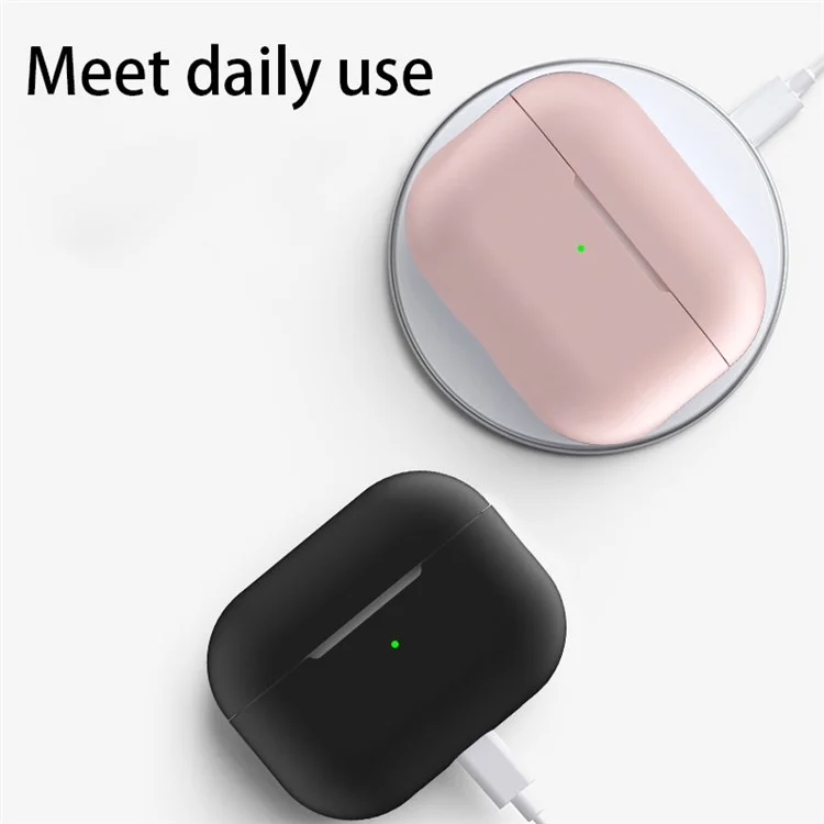 Shockproof Case for AirPods Pro 2 / Pro Silicone Case Bluetooth-compatible Headset Cover with Strap - Light Purple