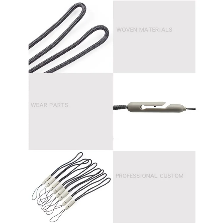 Nylon TPU Lanyard Hand Wrist Strap for Phone Earphone Key Camera USB Flash Drive