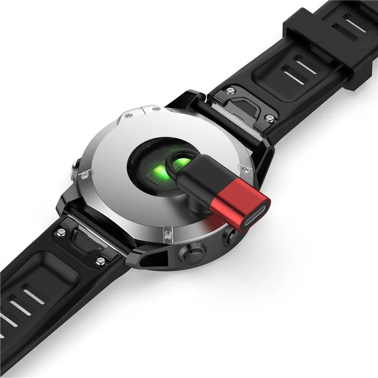 Per Garmin Forerunner 265 / 265S / 965 Smart Watch Caricatore Adattatore 8 Pin a Connettore Femmina Garmin Portatile - Rosso