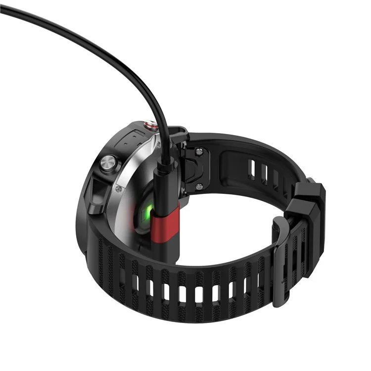 Per Garmin Forerunner 265 / 265S / 965 Smart Watch Caricatore Adattatore 8 Pin a Connettore Femmina Garmin Portatile - Rosso