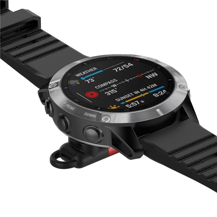 Per Garmin Forerunner 265 / 265S / 965 Smart Watch Caricatore Adattatore 8 Pin a Connettore Femmina Garmin Portatile - Rosso