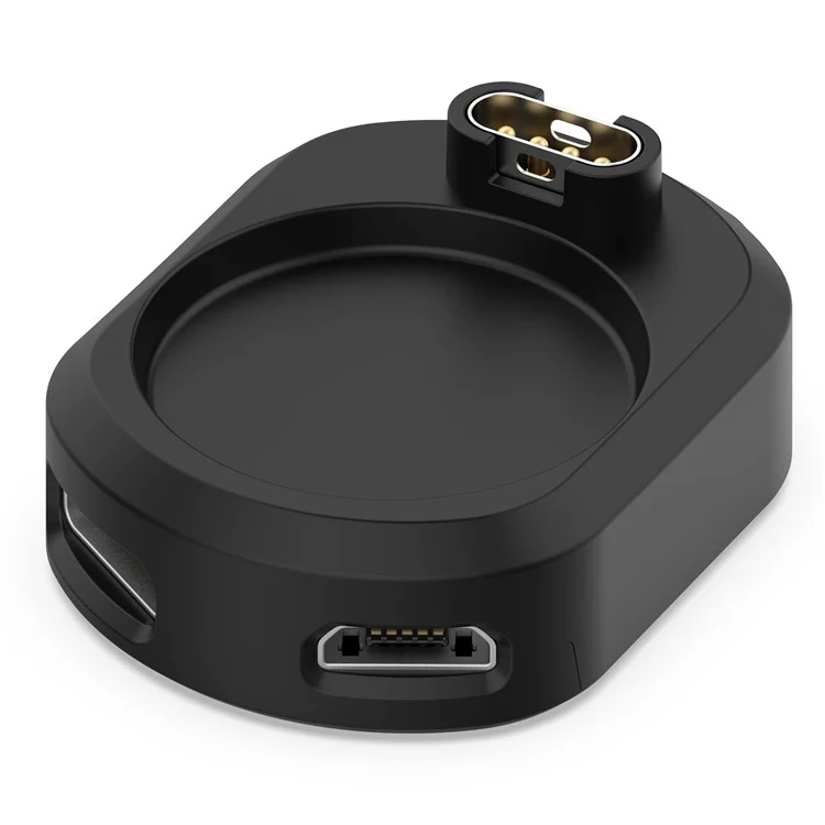 For Garmin Forerunner 265 / 265S / 965 / Fenix 5 / 6 / 7 Charging Base Type-C / Micro USB Dual Port Charging Dock