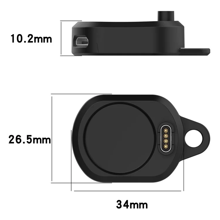 For Garmin Forerunner 265 / 265S / 965 / Fenix 5 / 6 / 7 Charging Base Type-C / Micro USB Dual Port Charging Dock